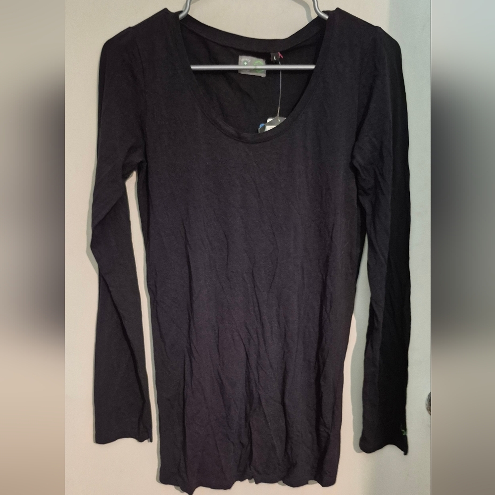 Black Long Sleeve Women's  Insect-Shield Top Sz.L NWT